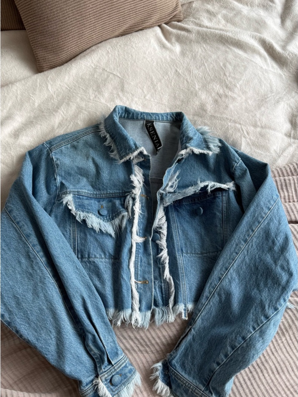 Ksenia Schneider Cropped Denim Jacket - Women